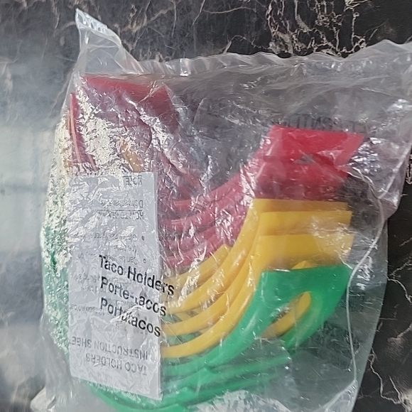 12X Colorful Plastic Taco Shell Tortilla Holder Taco Holder Plate Protector Food - Picture 4 of 5